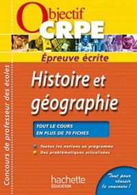Laurent Bonnet - Histoire et géographie - Epreuve écrite CRPE.