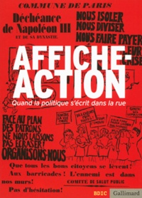 Valérie Tesnière et Nathalie Jakobowicz - Affiche, Action - Quand la politique s'écrit dans la rue.